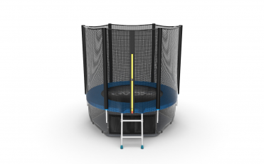 Батут EVO JUMP External 6ft 183 см синий внешняя сетка+нижняя сетка